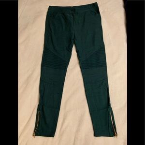 Moto leggings (dark green)